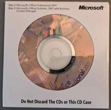2007 EXCEL , WORD, Professional Full Version  Pro BRAND NEW  OFFICE OUTLOOK picture