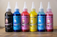 INKXPRO 6X100ml Professional UV/Water resistant Pigment ink for Epson Printers picture