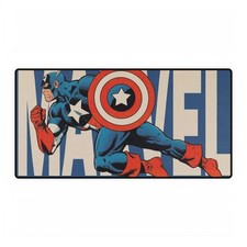 Marvel Captain America Shield Logo Action Mouse Pad Desk Mats picture