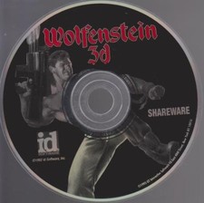 Wolfenstein 3D: Shareware PC CD classic first person shooter game World War II picture