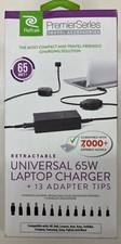 ReTrak Premier Series Retractable Universal 65W Laptop Charger w/13 Tips (238) picture