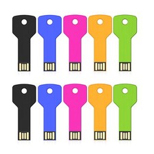 Mixed Color 5/10pcs USB 2.0 2g 4g 8g 16g 32g Metal Key Style Flash Drive Memory picture