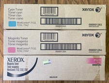 GENUINE Xerox (2) 006R01264, (1) 006R01265 WorkCentre 7132 7232 7242 Toner New picture