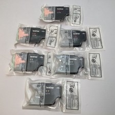 (Lot of 6) Genuine Brother LC71 Ink Cartridges: 3 Yellow & 3 Magenta Sealed Bags picture
