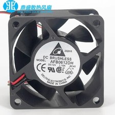 Delta AFB0612DH 6025 DC12V 1.10A 6CM 2-Wire Dual Ball Cooling Fan picture