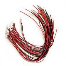 20 Pcs Red JST SH1.0mm 2 Pin Male Plug Micro Wire Connectors picture