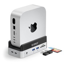 Mac mini M4 Dock and Stand ORICO MiniDock M.2 SSD 8TB 2xUSB A Hub picture
