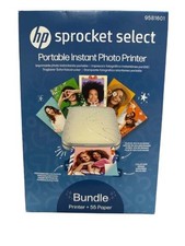 HP Sprocket Select Portable Photo Printer Bundle + 55 paper picture
