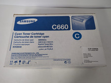 SAMSUNG C660 CYAN TONER CARTRIDGE CLP-C660A-CLP-610,660-CLX-6200,6210,6240 picture