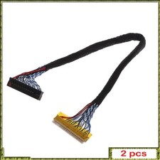 2pcs 25cm 30 Pin To 30 Pin 8 Bit LVDS Cable FIX-30 Pin 2ch for 17-26inch LCD/LED picture
