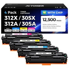 HP 312X 312A 305A 305X Toner Cartridge 4-Pack for LaserJet Pro 400 M475 M451 picture