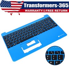 Blue US Keyboard Palmrest Upper Case for Gateway GWTN156-1/-4/-5/-7 No Touchpad picture