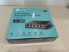 TP-Link TL-SG105MPE 5-Port Gigabit Easy Smart PoE+ Switch 4-Port PoE+ 120W NEW picture