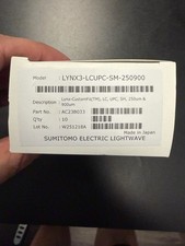 Sumitomo Lynx3-LCUPC-SM-250900 Fiber Connector- Box of 10 picture