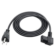 Right Angle Computer Power Cord 5.9FT,3 Prong Left Angle Monitor Power Cord NEMA picture
