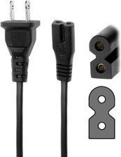 5ft AC Polarized Power Cord Cable Wire Lead For PHILIPS TV Vizio NISPT-2 2x18AWG picture