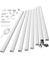 Yecaye Cable Management Channel Set of 2 White CMC-02 Cord Concealer Kit NIB picture