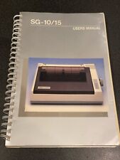 Star Micronics SG-10/15 printer manual book vintage computer dot matrix picture