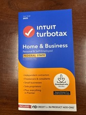 Turbo Tax Home & Business 2025 Unopened NUMBER KEY INCLUDED & Shipped picture