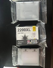3 Canon PGI-2200/2200XL Inkjet Ink Cartridge Set 2 Black Pigment & 1 Magenta picture