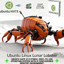 Ubuntu Mate 32Gb USB  Bootable Lunar Lobster Linux 64 Bit Live Install  *17 picture