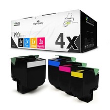 4x PRO Cartridge XXL for Lexmark CX-310-dn CX-310-n CX-510-dthe picture
