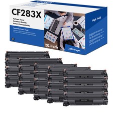 1-20PK CF283X Toner Cartridge For HP 83X LaserJet Pro M201n M201dw M202dw LOT picture
