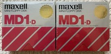 New 2 Box Lot of Maxell Mini-Floppy Disk MD1-D 10-Pack Single Sided SEALED NOS picture