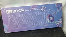 Kii Boom Phantom 98 Mechanical Keyboard Pink Clear Acrylic Transparent New picture