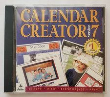 Calendar Creator Version 7, (PC, CD-ROM), Borderbund, See Description picture
