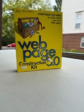 Vintage Web Page Construction Kit 5.0 Big Box PC Software CD-ROM Macmillan New/O picture