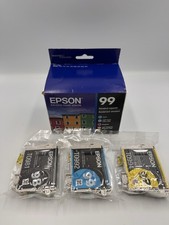 Epson 99 Color Ink Cartridge Set T099920 Exp ? Genuine OEM Sealed + More picture