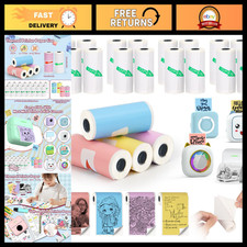 20 Rolls Mini Thermal Printer Paper 57x25mm Inkless Self-Adhesive for Bluetooth picture