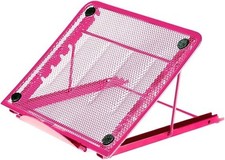 Mesh Ventilated Adjustable Laptop  /Notebook/iPad/Tablet Stand & more pink new picture