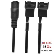 CRJ DC Plug to Dual PC Fan Power Adapter Cable -2-inch (30cm) - 2 - Dual Fan 1 picture