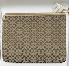 Coach 61992E Mini Signature Ipad Tablet Sleeve Vintage Y2K Soft Case 10.75” soho picture