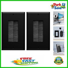 Single Gang Brush Wall Cover - Durable Cable Pass Through for Clean Aesthetics picture