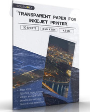 Clear Acetate Sheets for Inkjet Printers, Transparent Paper 8.5
