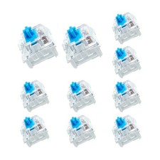 BlingKingdom 10PCS MX Blue Clicky Keyboard Switches 3 Pin Mechanical Gaming picture