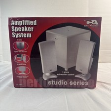 Cyber Acoustics Amplified Computer Speakers 3 Piece Different Box, NEW IN BOX picture