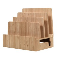 Bamboo Charging Station & Multi Device Organizer Slim Version for Smartphones... picture
