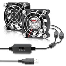 50mm 5V Mini Box USB Computer Fan with 3 Speed Control 5010 2PCS picture