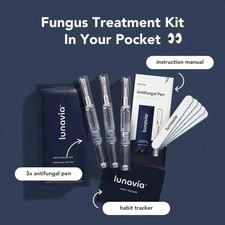 Lunavia Antifungal Pen 3-Pack, 25% Undecylenic Acid, Treats Athlete's Foot picture
