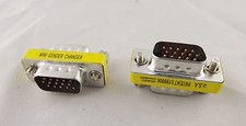 10pcs D-SUB VGA/SVGA 15 Pin DB15 Male 3 Rows To Male Mini Gender Changer Adapter picture
