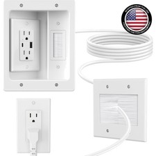 Versatile In-Wall Cable Management Kit with 9ft Cord for Effortless Setup picture