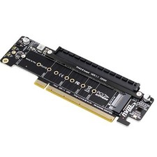 PCIE x16 to x8+x4+x4 Splitter Expansion Riser Card Ultra Quad VROC M.2 NVMe picture