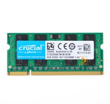 Crucial 4GB 2Rx8 PC2-5300S DDR2 667Mhz 200Pin RAM Memory Laptop 1.8V SODIMM #4GB picture