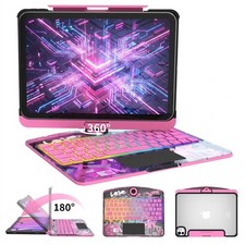 Transparent Case with Wireless Keyboard for iPad 11th/10th, Pro M5/M4 11''/13'' picture