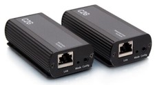 C2G by LEGRAND. 1 Port USB-C 3.1 EXTENDER TRANSMITTER  TO RECEIVER KIT C2G54279 picture