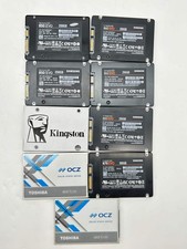 Lot of 9 SSDs 8x 250GB + Samsung 870 EVO 500GB Mixed Brands AS-IS UNTESTED picture